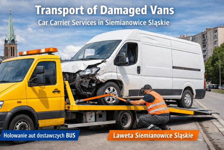 Transport of Damaged Vans – Car Carrier Services in Siemianowice Śląskie